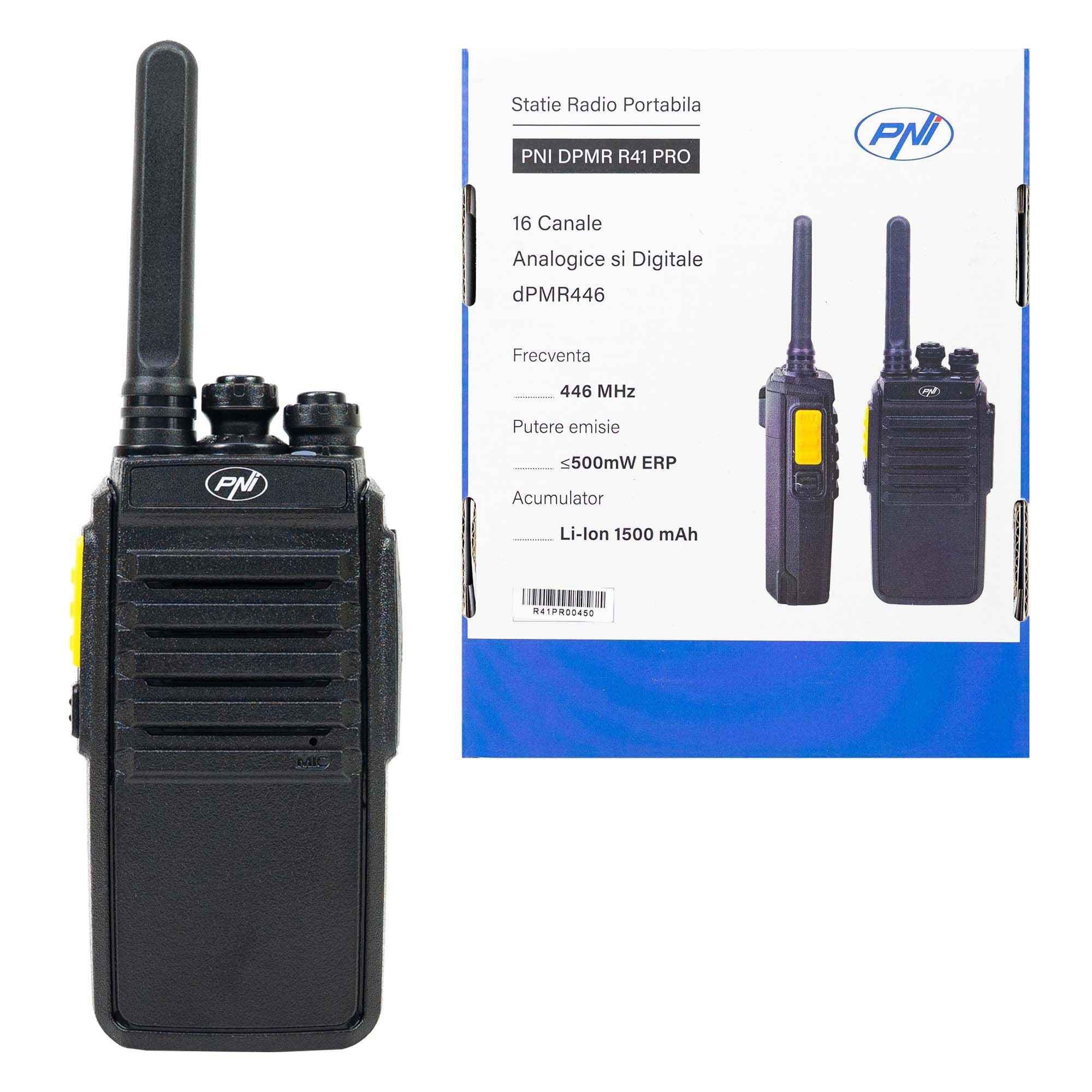 PNI DPMR R41 PRO krótkofalówka dPMR / PMR bez zezwoleń - walkie talkie, dPMR 446, PMR 446