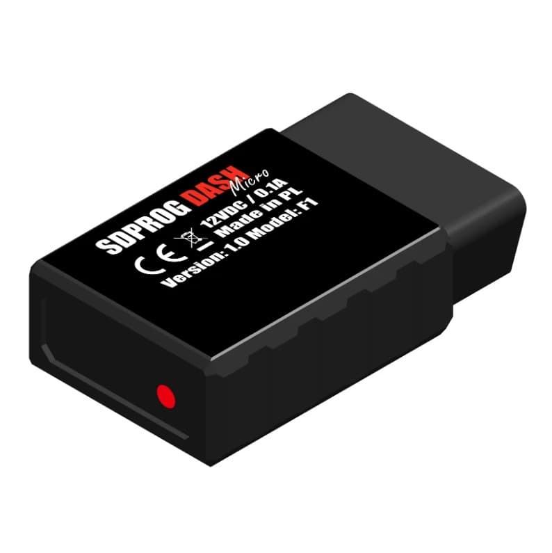 SDPROG DASH Micro F1 kompaktowy monitor filtra DPF FAP GPF do Alfa Romeo, Chrysler, Dodge, Fiat, Jeep, Lancia