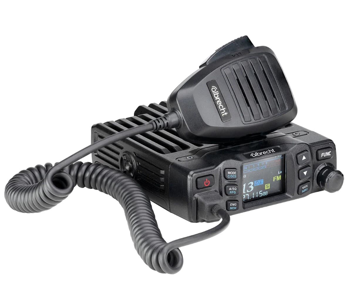 ALBRECHT AE 5900 MINI najmniejsze CB radio AM FM SSB 12W, NRC, ANC, kontrola SWR, polska instrukcja