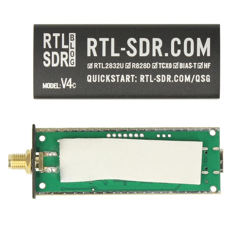 RTL-SDR RTL2832U DVB-T V4-C USB-C odbiornik SDR szerokopasmowy 500kHz - 1766MHz (100% oryginał) *najnowsza wersja z USB-C*