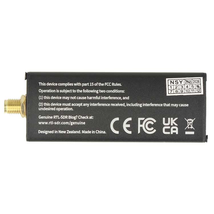 RTL-SDR RTL2832U DVB-T V3c USB-C odbiornik SDR szerokopasmowy 500kHz - 1766MHz (100% oryginał) *najnowsza wersja z USB-C* 