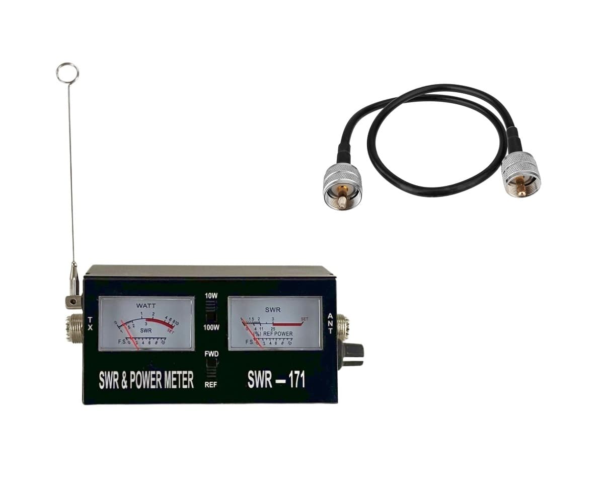 Jetfon SWR-171 miernik SWR oraz mocy - reflektometr + KABEL POŁĄCZENIOWY 50cm POLSKA INSTRUKCJA