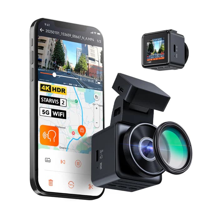 VANTRUE E1 PRO 4K Ultra HD wideorejestrator samochodowy - kamera samochodowa Vantrue Element 1 - 4K UHD, HDR, STARVIS 2
