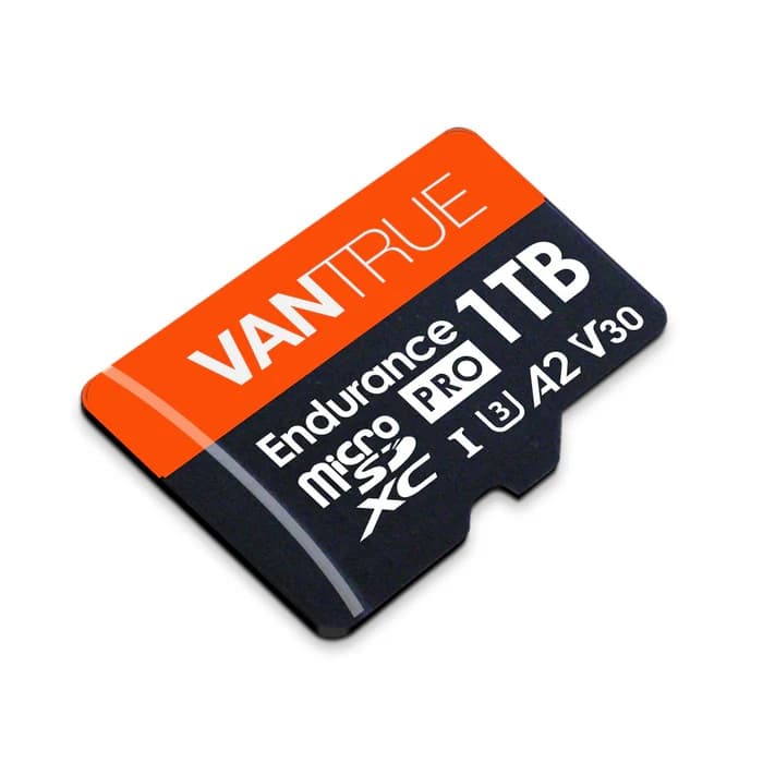 Oryginalna karta pamięci VANTRUE 1TB (1024GB) micro SD XC przeznaczona do kamer samochodowych, monitoringu, GoPro, drona