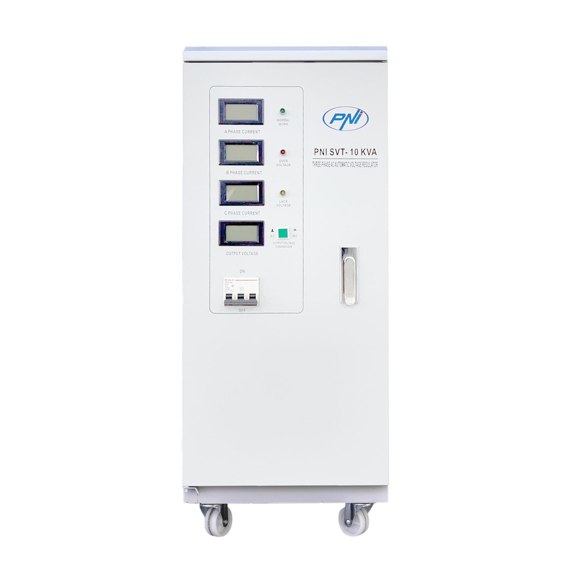 PNI SVT-10K-S 10000 3% SERVO trójfazowy automatyczny stabilizator napięcia AVR 380V 10000VA / 8000W