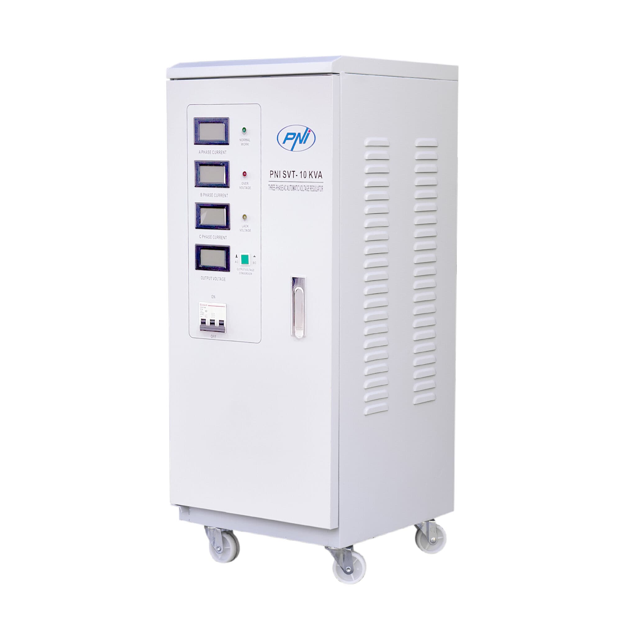 PNI SVT-10K-S 10000 3% SERVO trójfazowy automatyczny stabilizator napięcia AVR 380V 10000VA / 8000W