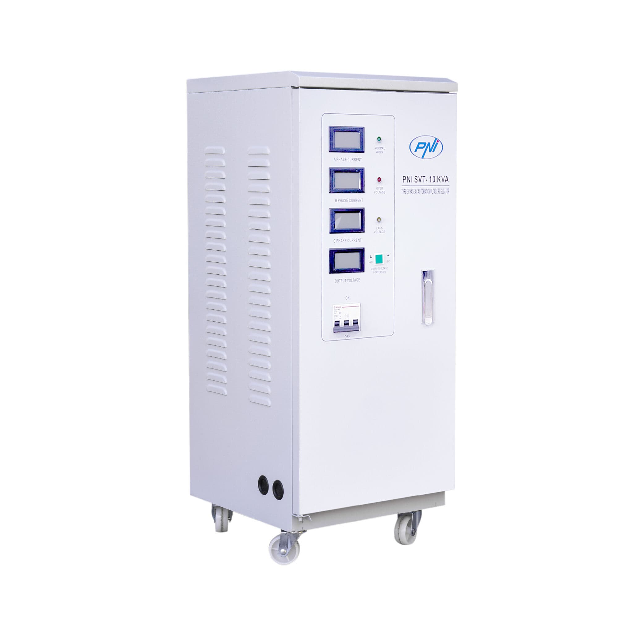 PNI SVT-10K-S 10000 3% SERVO trójfazowy automatyczny stabilizator napięcia AVR 380V 10000VA / 8000W