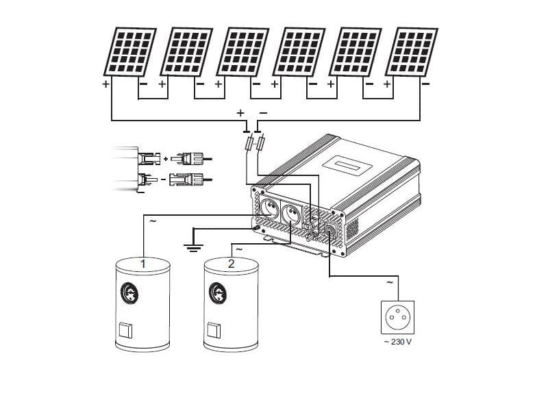 Przetwornica solarna AZO ECO Solar Boost MPPT-4000 EVO 4kW PRO GRID 4000W - 5 lat gwarancji producenta