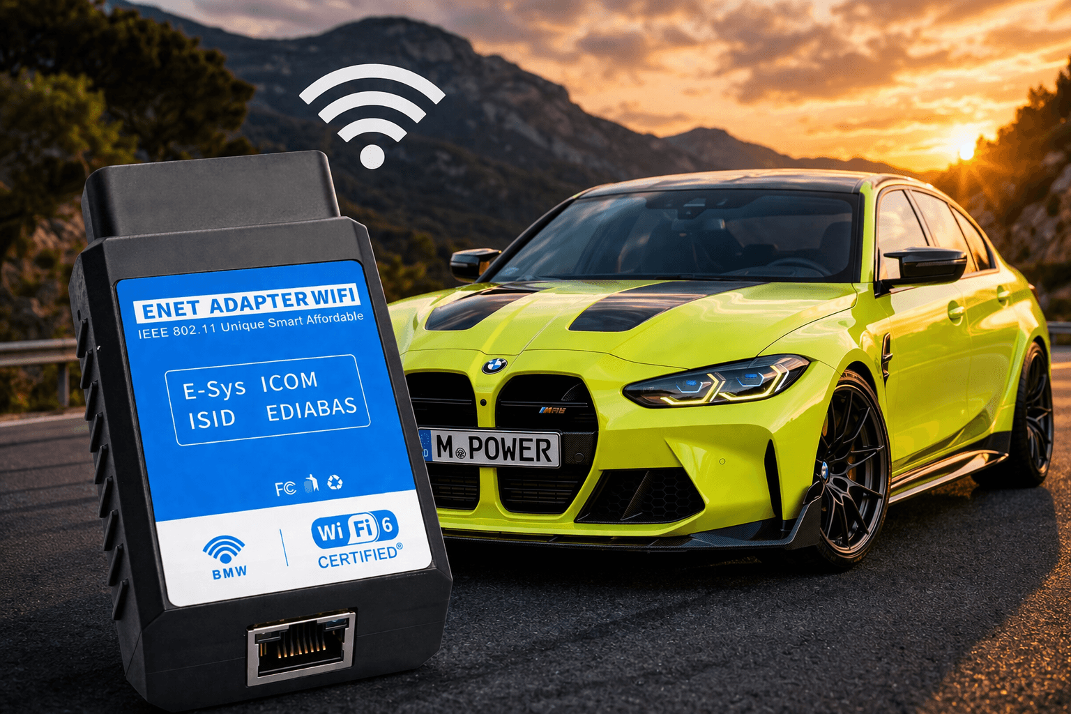 X-BIMMER ENET ENET WIFI adapter interfejs diagnostyczny BMW OBD-2