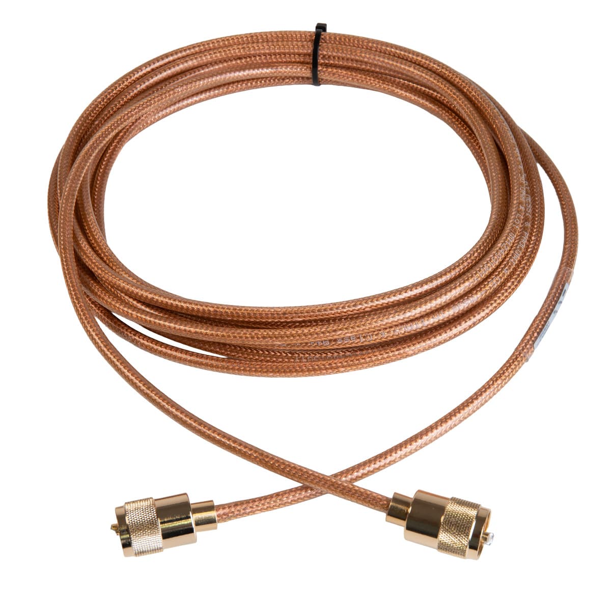 Kabel niskostratny Hyperflex 5 Crystal długość 5m + zalutowane wtyki złocone UC-1 (okablowanie do anten HF/CB/VHF/UHF/skanerów/SDR)