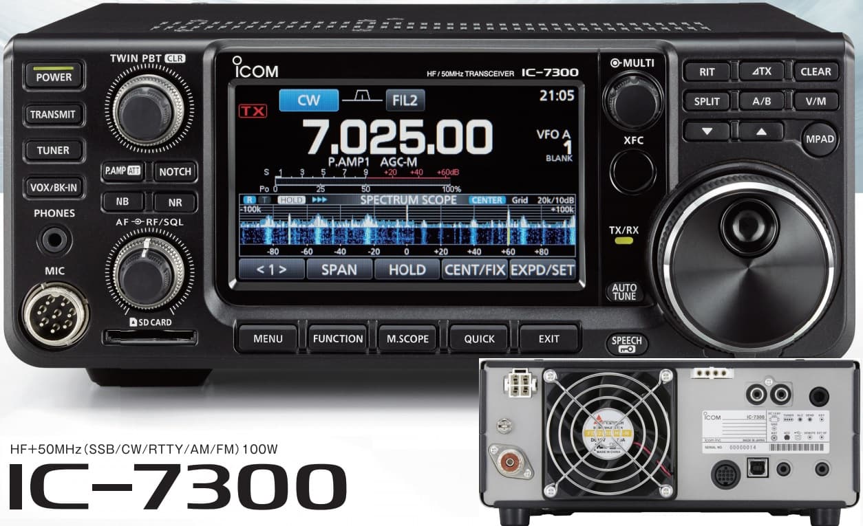 ICOM IC-7300 wersja EXPORT radiotelefon amatorski 0.1- 74.8MHz