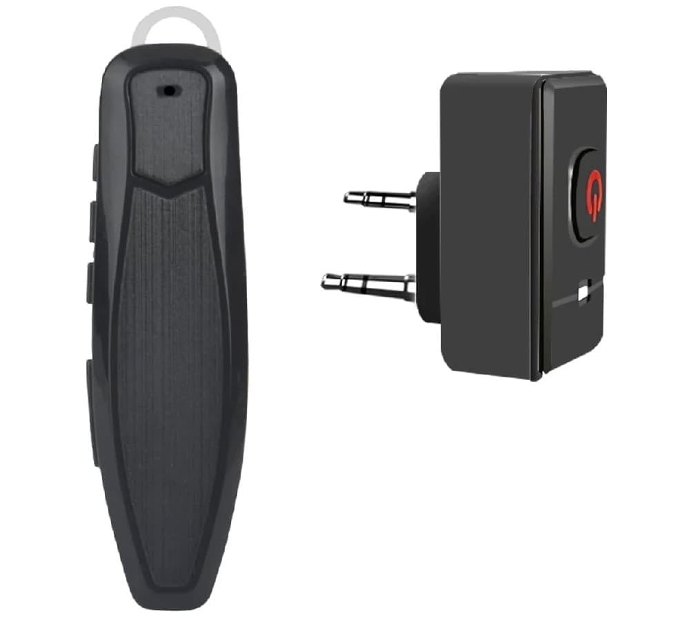 BT-K2 mikrofonosłuchawka bluetooth do krótkofalówek 2-pin K np. Baofeng, Wouxun, TYT, AnyTone, Quansheng itp. zestaw słuchawkowy