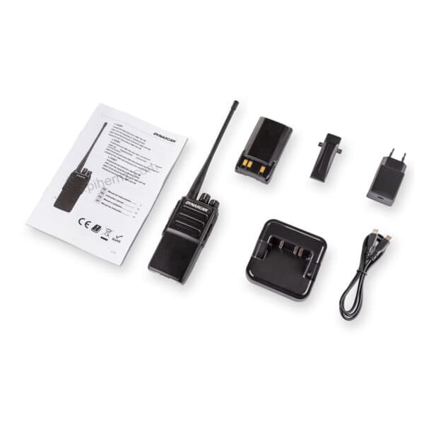 Dynascan 240BT radiotelefon profesjonalny duża moc 10W, UHF 400-480MHz, bluetooth, IPX5 - krótkofalówka do zadań specjalnych