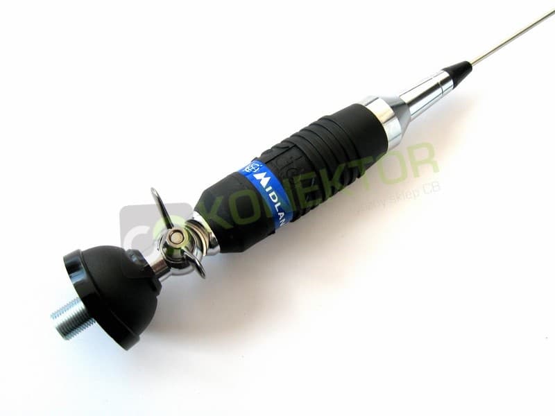 Midland Alan 9 Plus (z motylkiem) Antena CB 155cm + SIRIO MAG 145 DV 16cm kabel 3,60m