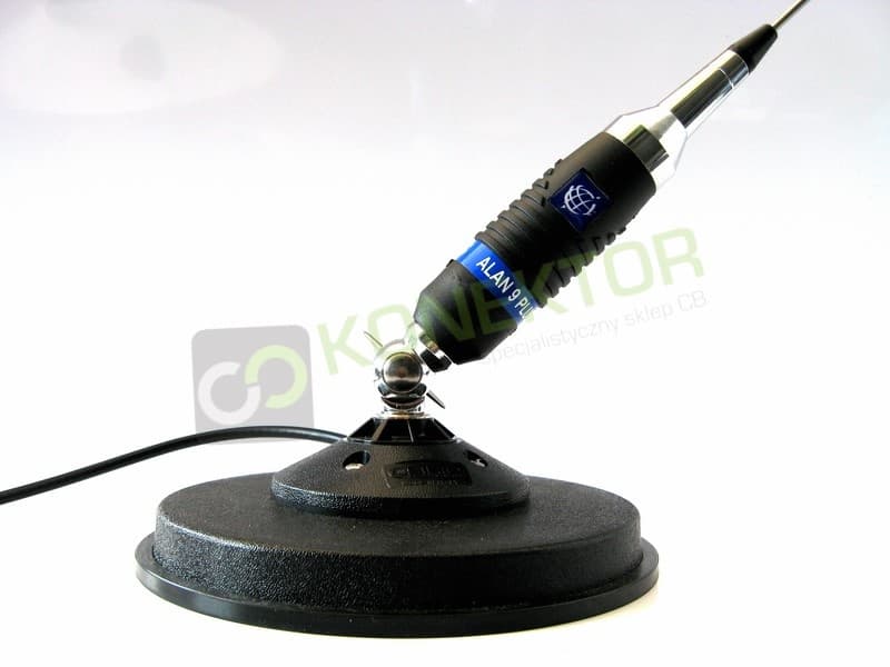 Midland Alan 9 Plus (z motylkiem) Antena CB 155cm + SIRIO MAG 145 DV 16cm kabel 3,60m