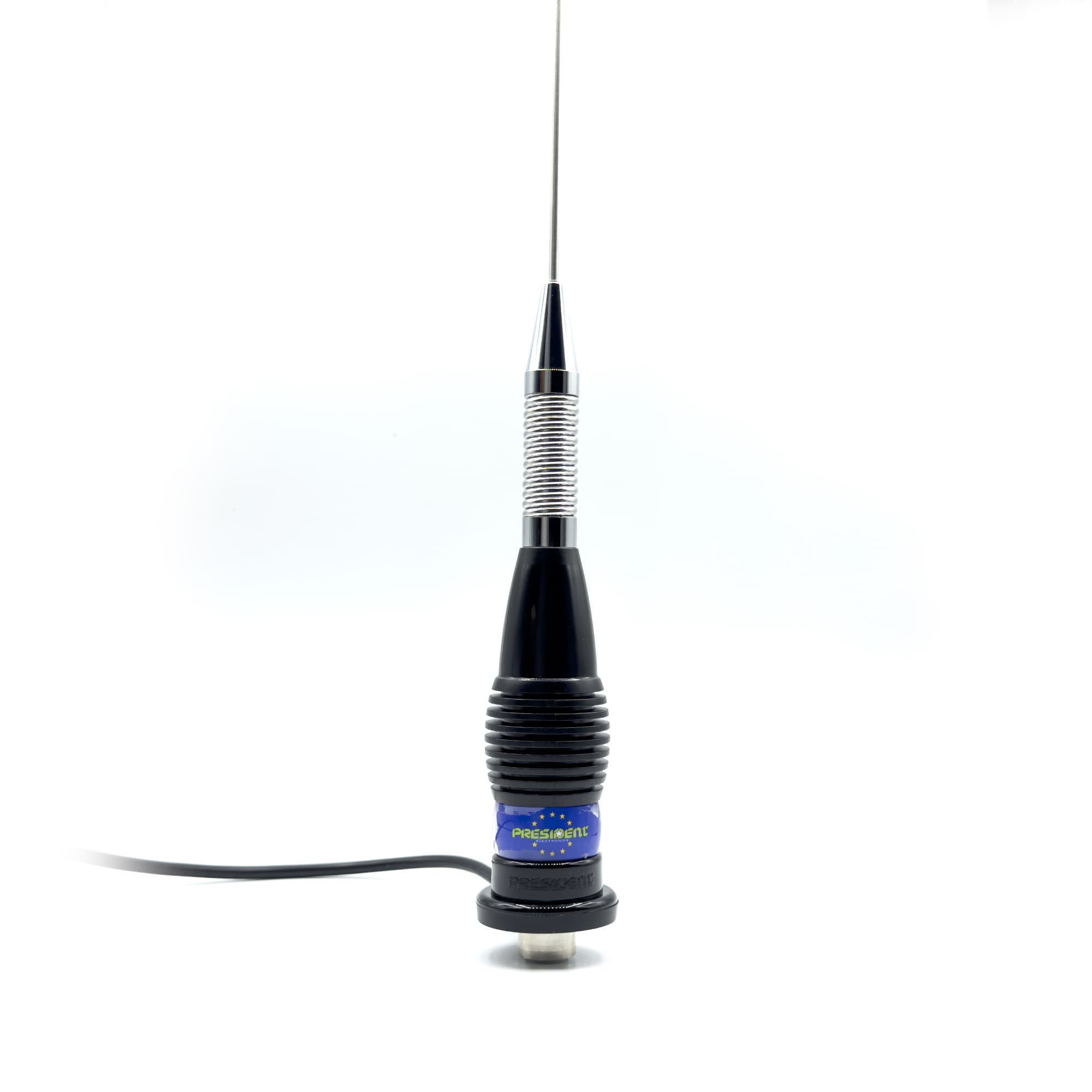 President Alaska S Antena CB montażowa 150cm, sprężyna amortyzująca, kabel 4m, głowica PL, wtyk UC-1 do radia