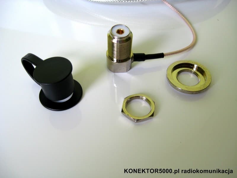Okablowanie Nagoya RC-6MS - supercienki kabel 35cm + niskostratny 565cm (stopka PL + 6m kabla, wtyk PL-259 do radia)