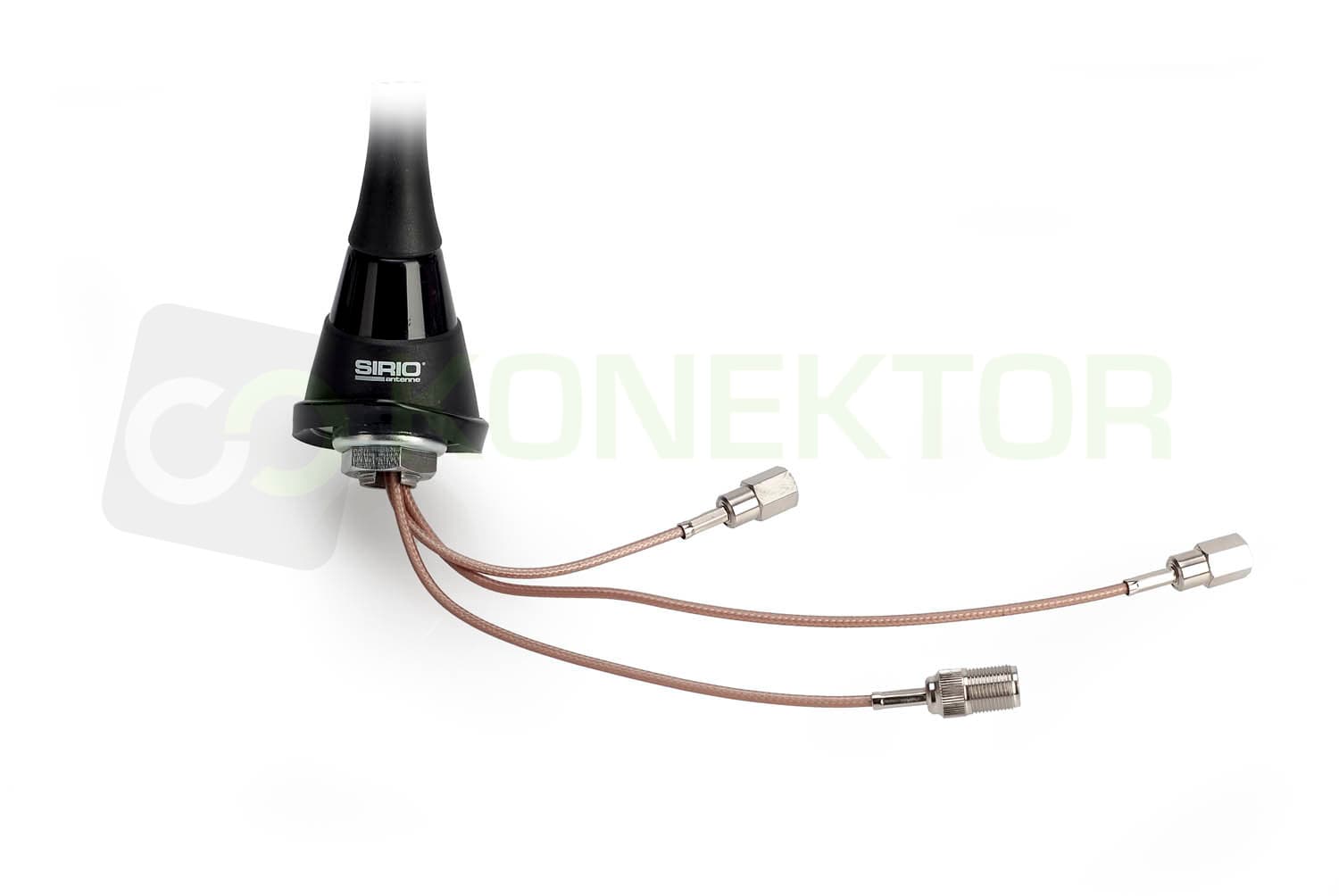 SIRIO TRIFLEX antena 3-zakresowa CB, FM, GSM - dyskretny wygląd jak antena FM!