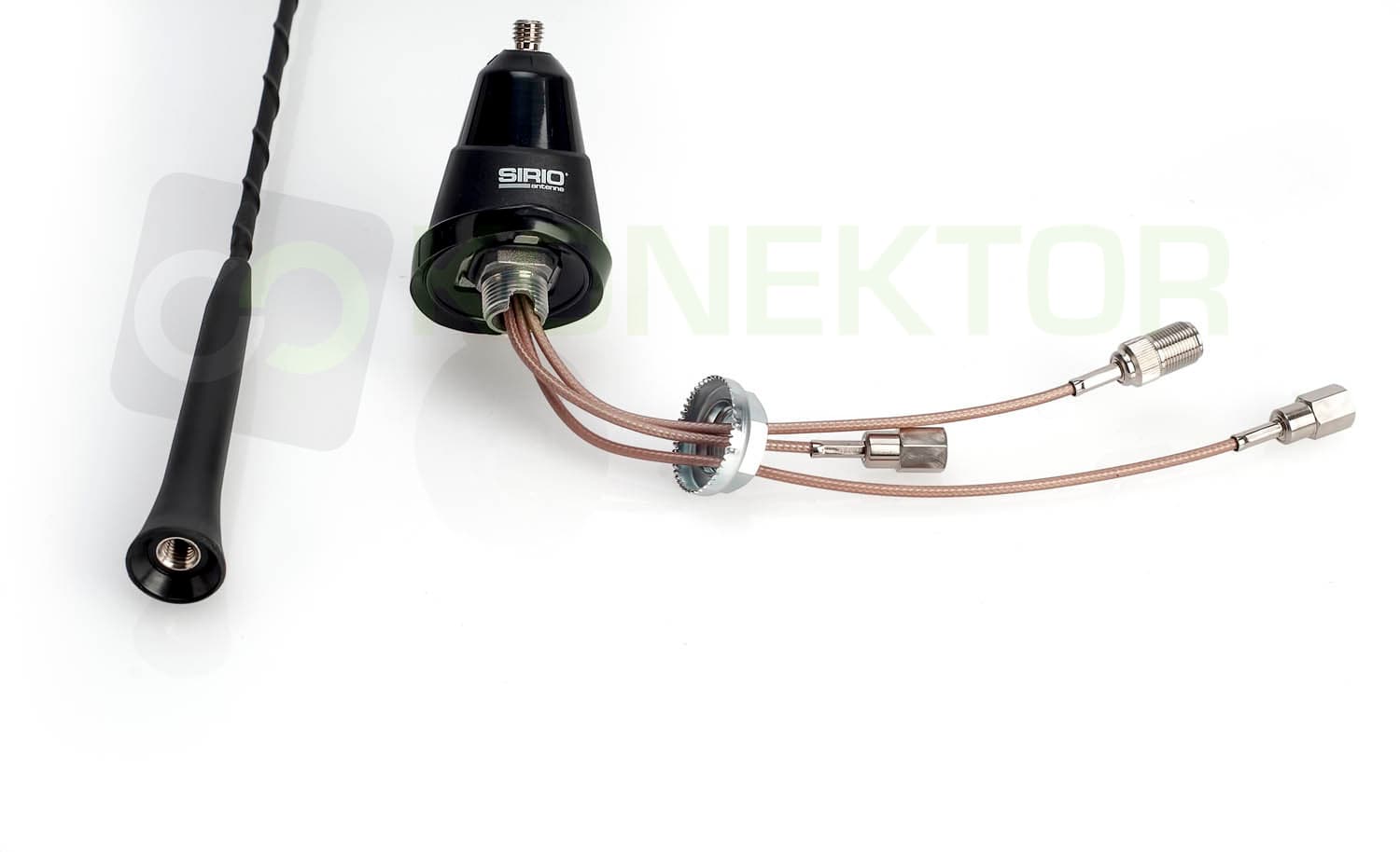SIRIO TRIFLEX antena 3-zakresowa CB, FM, GSM - dyskretny wygląd jak antena FM!
