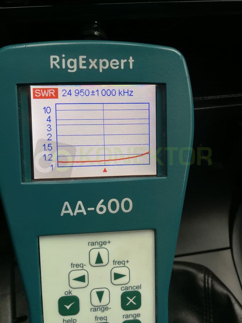KOMUNICA BAZOKA PRO Antena szerokopasmowa 7-54MHz (również CB/26.425/27.555MHz) długość 122cm złącze PL BEZ STROJENIA