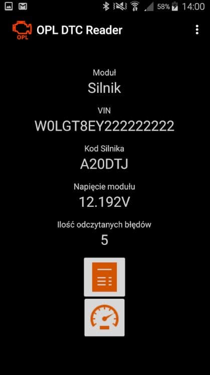Interfejs diagnostyczny OBD-II do OPEL INSIGNIA ASTRA J - diagnostyka silnika i DPF (aplikacje OPL DPF Monitor Lite, OPL DTC Reader)
