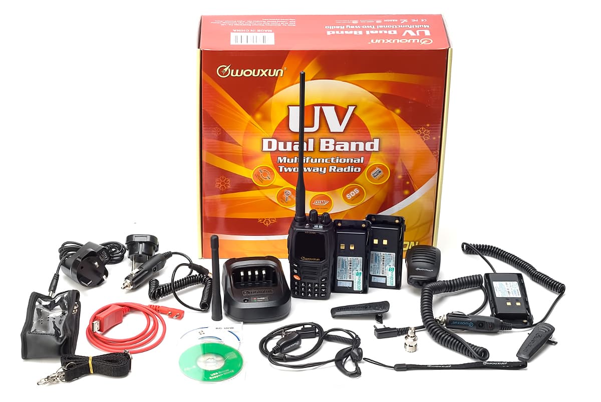 Wouxun KG-UV9K Pro Pack radiotelefon VHF/UHF + skaner 7-pasmowy 76-985MHz, pasmo lotnicze (następca KG-UV9D)