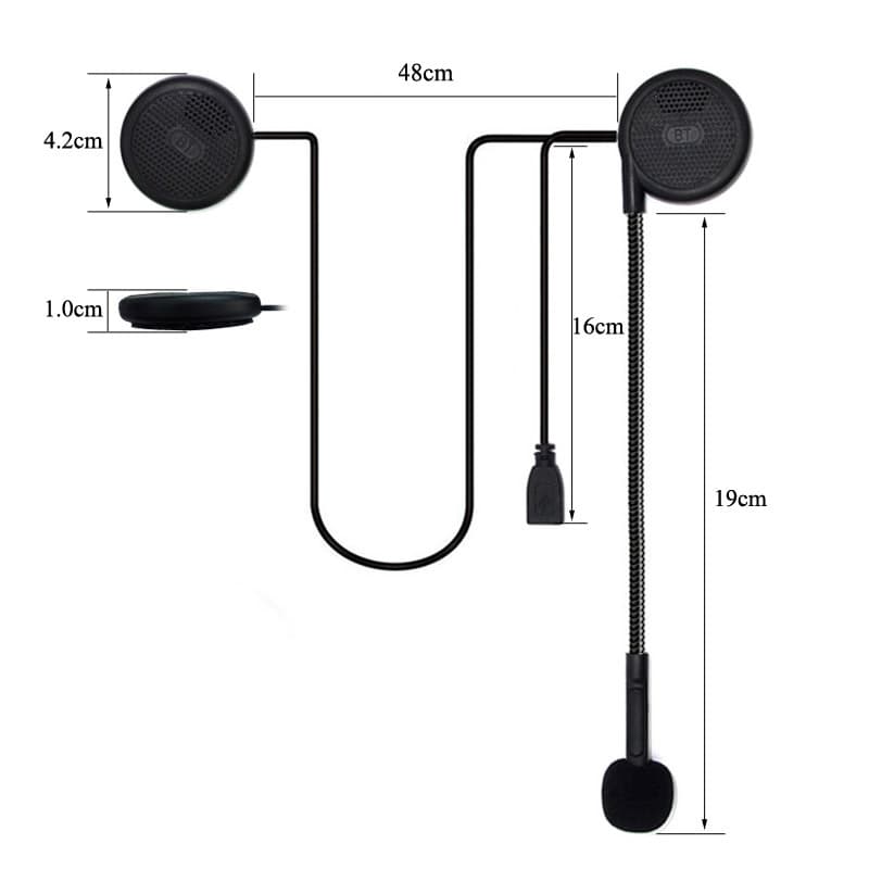 Zestaw słuchawkowy FreedConn L1M - interkom bluetooth (słuchawki i mikrofon)