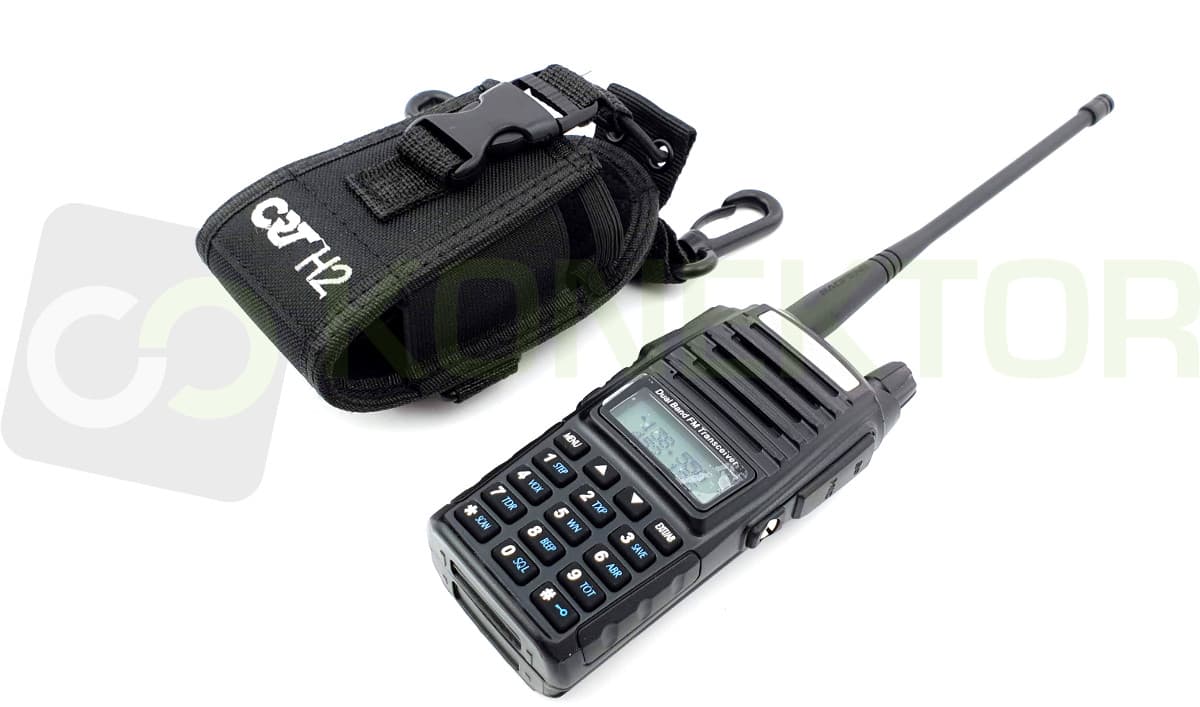 CRT H2 pokrowiec materiałowy + uprząż do krótkofalówek, skanerów, PMR itp. (np. Baofeng, Wouxun, Icom, Motorola, Uniden, Midland)