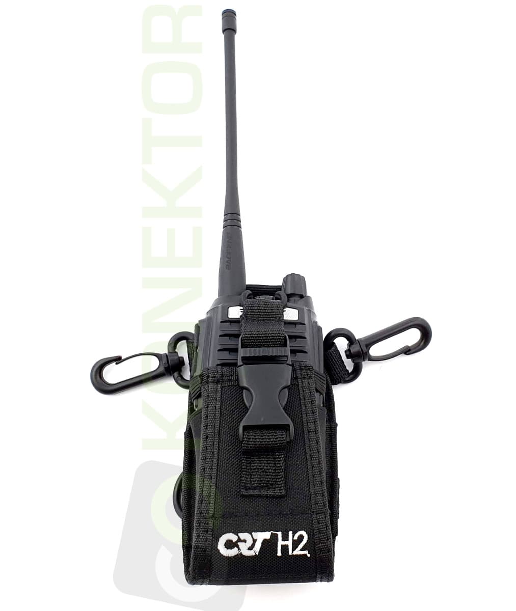 CRT H2 pokrowiec materiałowy + uprząż do krótkofalówek, skanerów, PMR itp. (np. Baofeng, Wouxun, Icom, Motorola, Uniden, Midland)