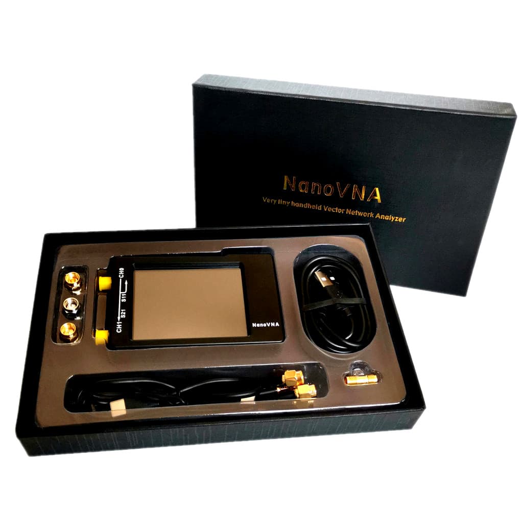 NanoVNA H najmniejszy analizator antenowy 50kHz - 1500MHz KF CB VHF UHF / dotykowy wyświetlacz 2.8" - najnowsza wersja H (NanoVNA-H)