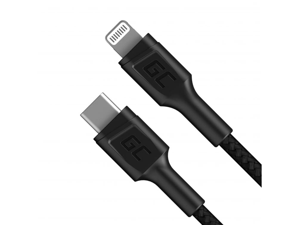 Kabel zasilający USB-C Lightning 100cm Apple iPhone iPad MacBook SUPERJAKOŚĆ GC Power Stream