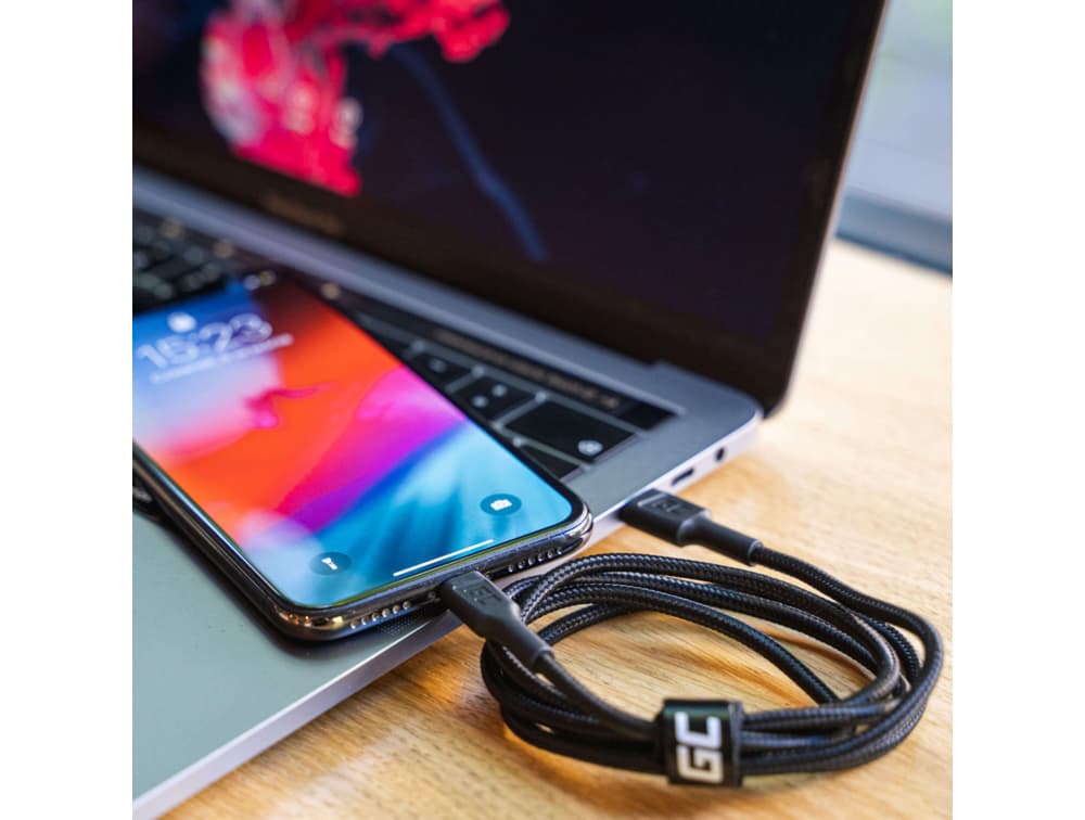 Kabel zasilający USB-C Lightning 100cm Apple iPhone iPad MacBook SUPERJAKOŚĆ GC Power Stream