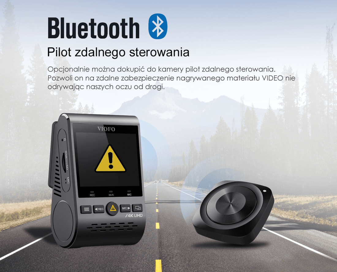 Viofo A129 PRO G dyskretna kamera samochodowa 4K z GPS, Sony Starvis, G-sensor, mikrofon, Wi-Fi, BT - Łódź, Zbąszyńska 2