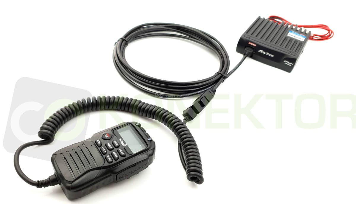 Przedłużacz kabla mikrofonowego 300cm do AnyTone Apollo Road Blues / CRT Mike WTYKI RJ-45