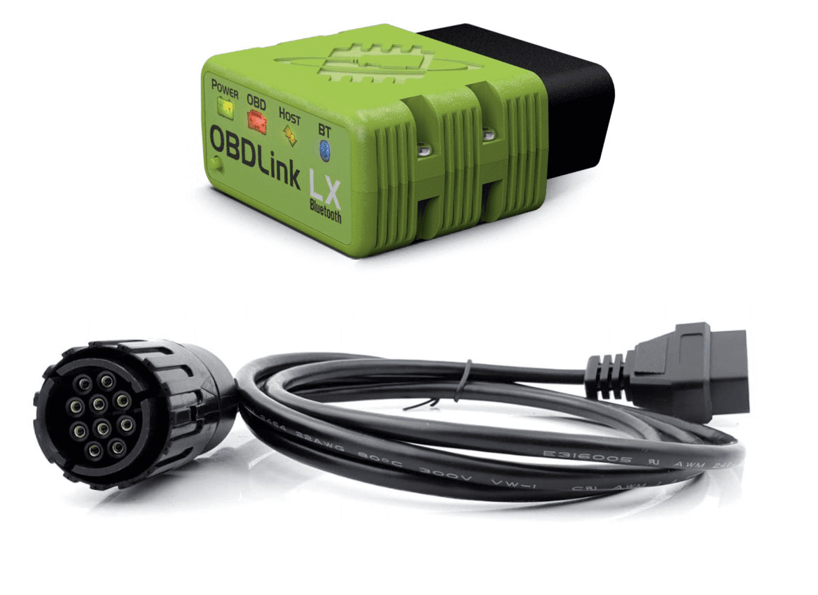 OBDLink LX interfejs diagnostyczny OBD-2 + adapter 10pin do motocykli BMW MOTOSCAN