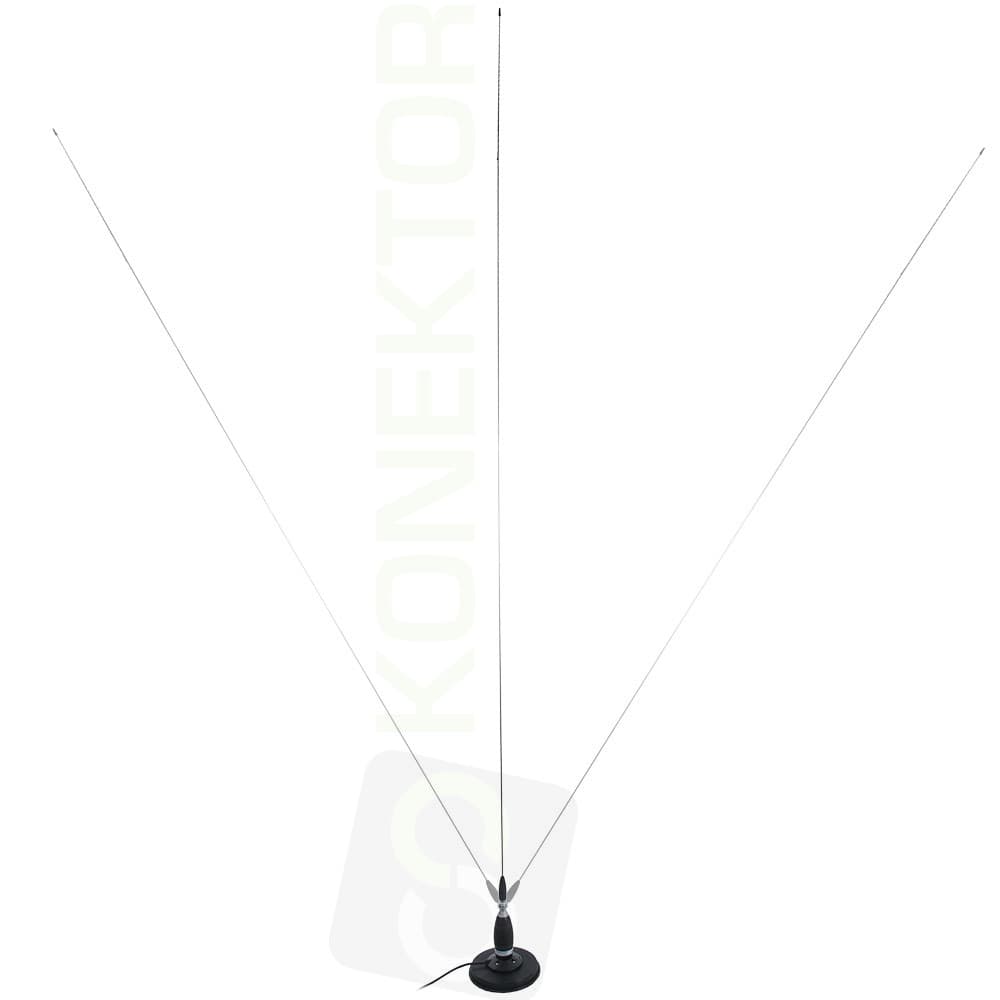 SIRIO MEGAWATT 4000 MAG 145 (magnes 16cm) Antena CB magnesowa 205cm kabel 3,60m
