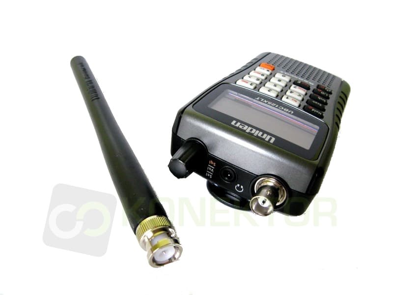 Skaner UNIDEN UBC125XLT + dodatkowa antena teleskopowa 60cm Nagoya NA-707 BNC (CB radio, pasmo lotnicze+wojskowe, UHF, VHF) UBC 125 XLT