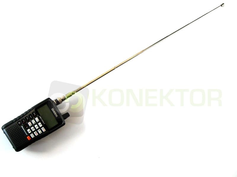 Skaner UNIDEN UBC125XLT + dodatkowa antena teleskopowa 60cm Nagoya NA-707 BNC (CB radio, pasmo lotnicze+wojskowe, UHF, VHF) UBC 125 XLT
