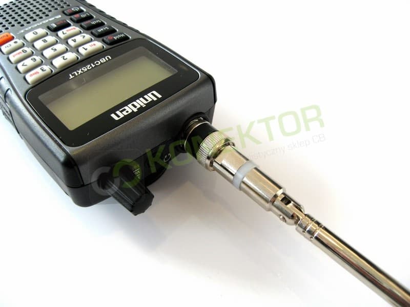 Skaner UNIDEN UBC125XLT + dodatkowa antena teleskopowa 60cm Nagoya NA-707 BNC (CB radio, pasmo lotnicze+wojskowe, UHF, VHF) UBC 125 XLT