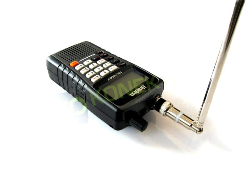 Skaner UNIDEN UBC125XLT + dodatkowa antena teleskopowa 60cm Nagoya NA-707 BNC (CB radio, pasmo lotnicze+wojskowe, UHF, VHF) UBC 125 XLT