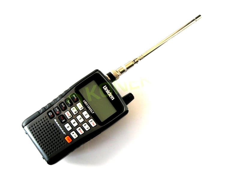 Skaner UNIDEN UBC125XLT + dodatkowa antena teleskopowa 60cm Nagoya NA-707 BNC (CB radio, pasmo lotnicze+wojskowe, UHF, VHF) UBC 125 XLT