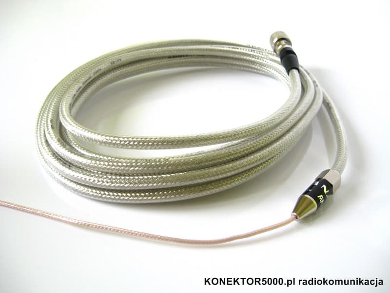 Okablowanie Nagoya RC-6MS EU/CB - supercienki kabel 35cm + niskostratny 565cm (stopka PL + 6m kabla, wtyk UC-1 do radia)