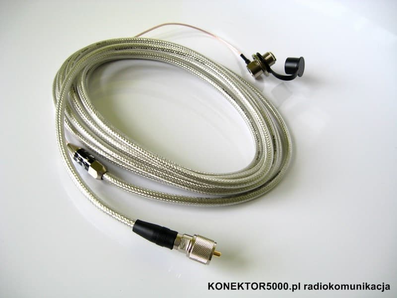 Nagoya RB-700 uchwyt bagażnikowy + okablowanie Nagoya - supercienki kabel 35cm + niskostratny 565cm