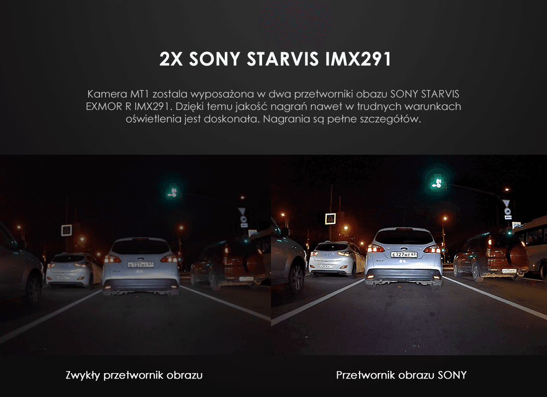 Kamera motocyklowa VIOFO MT1 rejestrator jazdy 2CH Full HD 1080p / WiFi / GPS - Łódź ul. Zbąszyńska 2