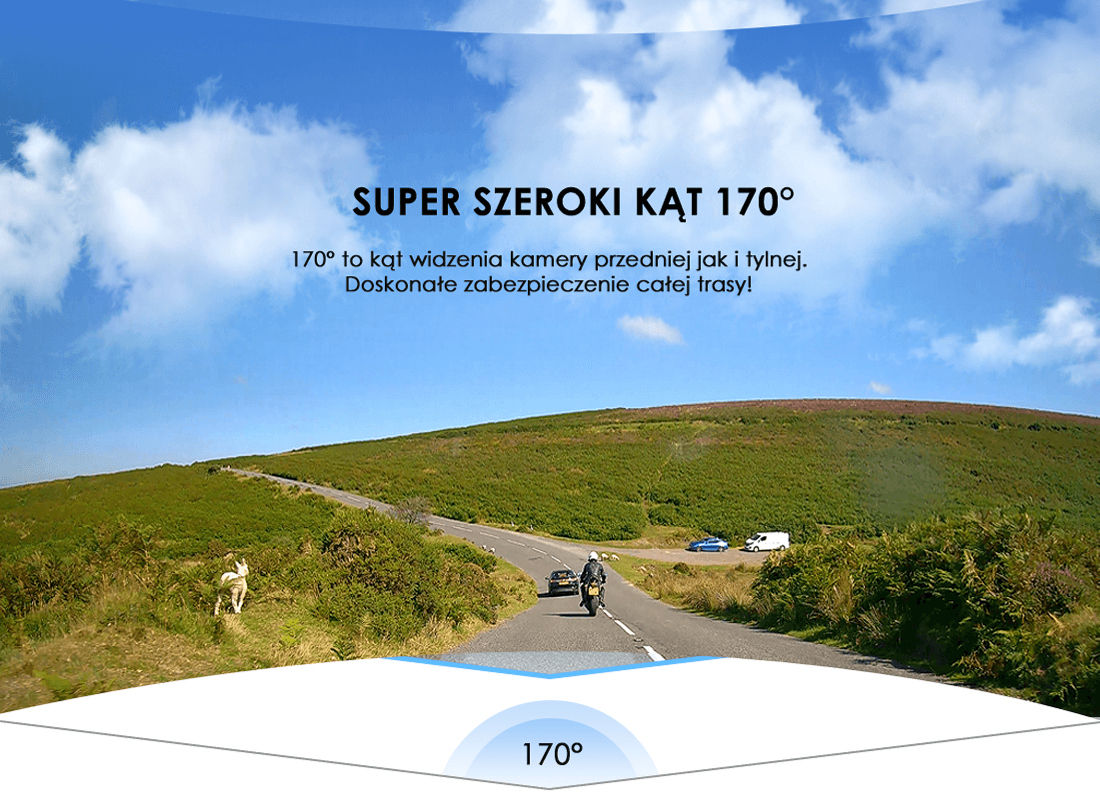 Kamera motocyklowa VIOFO MT1 rejestrator jazdy 2CH Full HD 1080p / WiFi / GPS - Łódź ul. Zbąszyńska 2