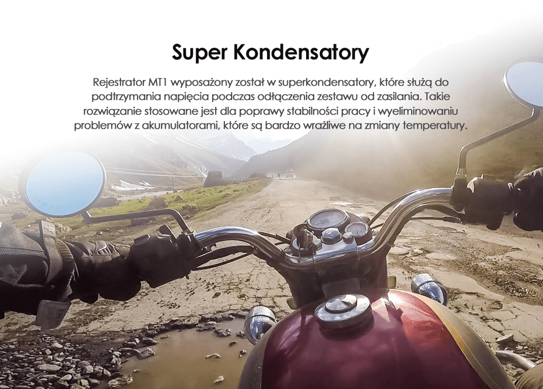 Kamera motocyklowa VIOFO MT1 rejestrator jazdy 2CH Full HD 1080p / WiFi / GPS - Łódź ul. Zbąszyńska 2