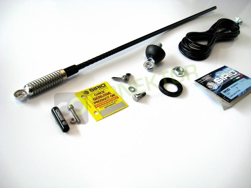 SIRIO T-3 27 Antena CB helikalna 62cm kabel 4m + uchwyt KLAPOWY SF-40