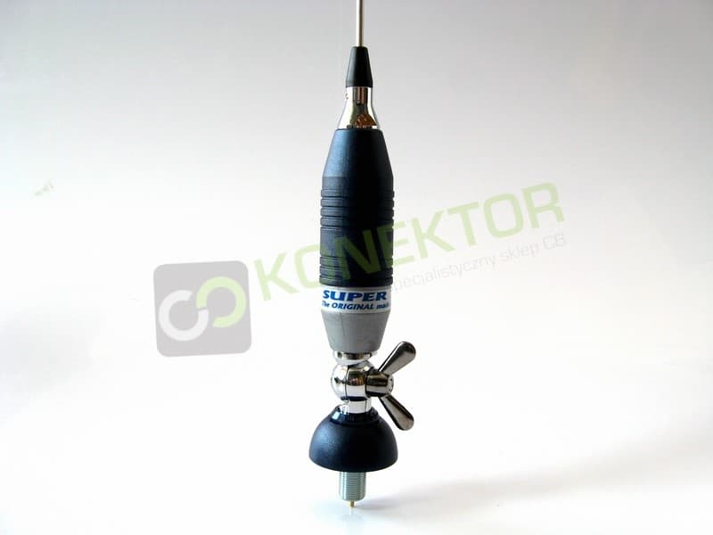 SIRIO SUPER 70 Antena CB 70cm kabel 4m + UCHWYT KLAPOWY SF-40