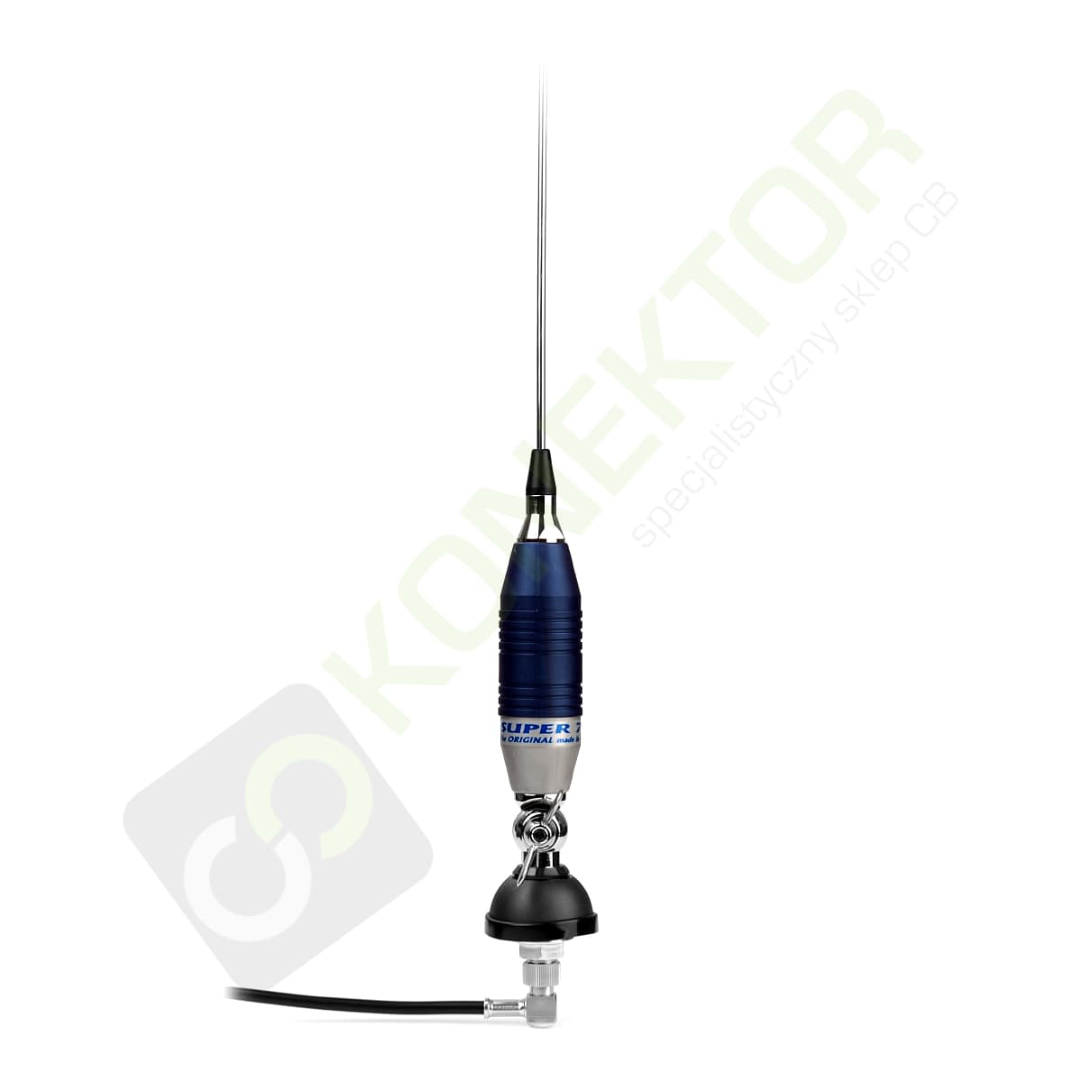 SIRIO SUPER 70 Antena CB 70cm kabel 4m + UCHWYT KLAPOWY SF-40