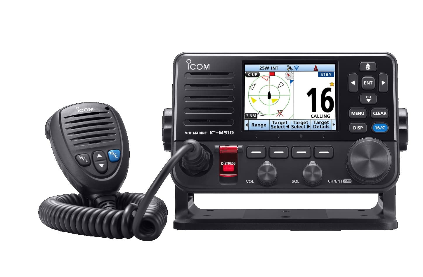 Icom IC-M510E AIS stacjonarny radiotelefon morski z GPS, DSC, ATIS, WiFI, duża moc 25W, IP68 Made in Japan